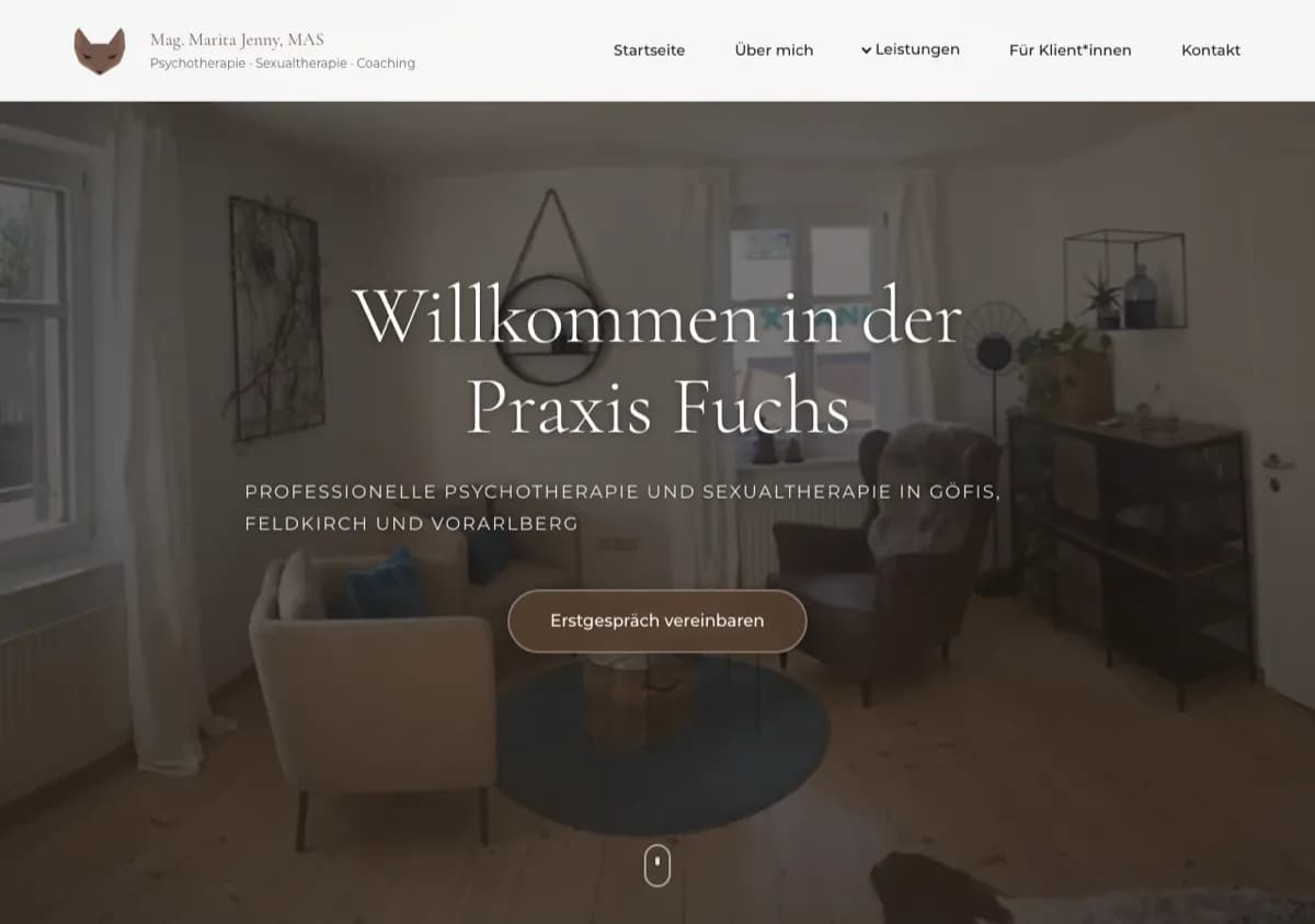 Screenshot von Praxisfuchs.at